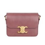 CELINE TEEN TRIOMPHE BAG IN LIZARD NAVY BLUE