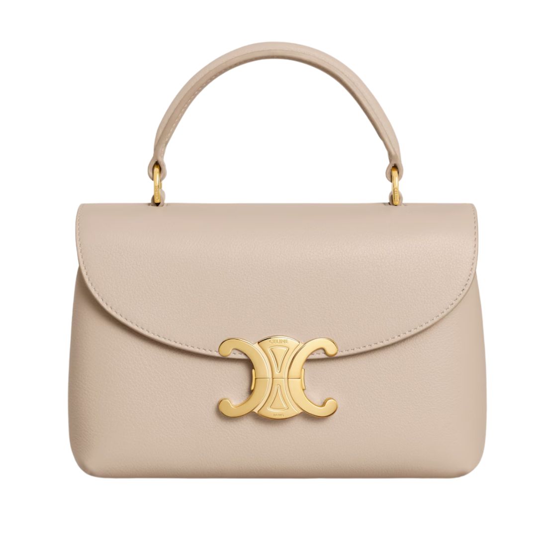 1 CELINE TEEN NINO BAG IN SUPPLE GRAINED CALFSKIN CAPPUCCINO
