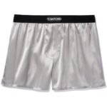 TOM FORD SILK BOXERS LIGHT GREY
