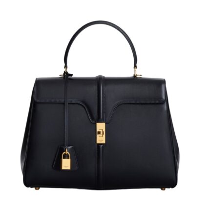 CELINE CLASSIQUE 16 BAG IN SATINATED CALFSKIN DARK BLUE