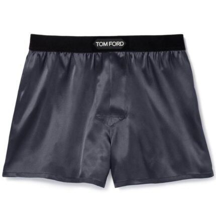 TOM FORD SILK BOXERS DARK GREY
