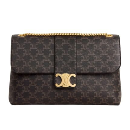 LARGE CELINE VICTOIRE BAG IN TRIOMPHE CANVAS