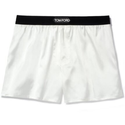 TOM FORD SILK BOXERS WHITE