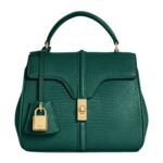 CELINE MINI 16 IN LIZARD RACING GREEN
