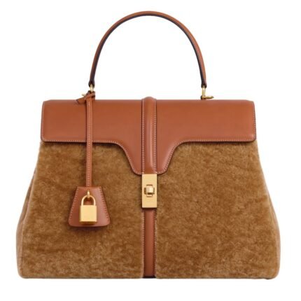 CELINE CLASSIQUE 16 BAG IN SHEARLING AND CALFSKIN
