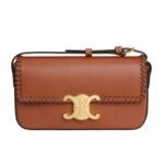 CELINE SHOULDER BAG CLAUDE IN BRAIDED NATURAL CALFSKIN