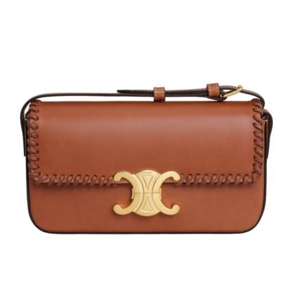 CELINE SHOULDER BAG CLAUDE IN BRAIDED NATURAL CALFSKIN