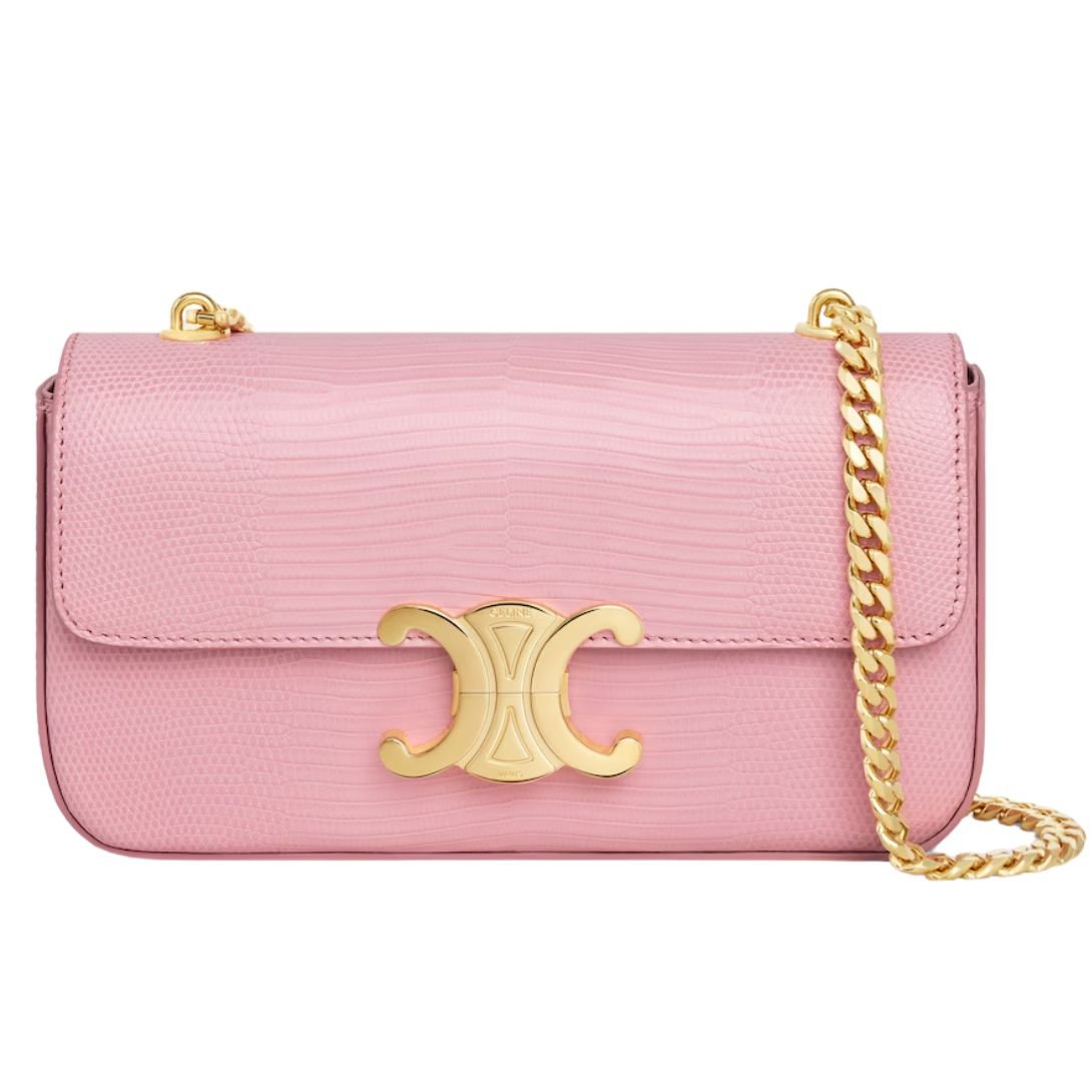 1 CELINE CHAIN SHOULDER BAG CLAUDE IN LIZARD