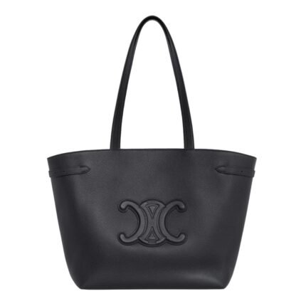 CELINE MEDIUM CABAS ANAÏS CUIR TRIOMPHE IN GRAINED CALFSKIN BLACK