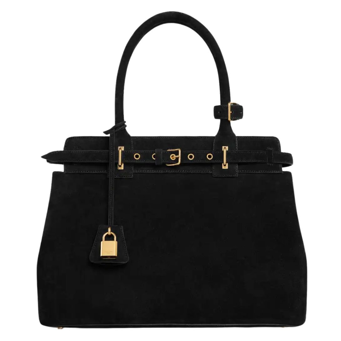 1 CELINE CONTI BAG IN SUEDE CALFSKIN