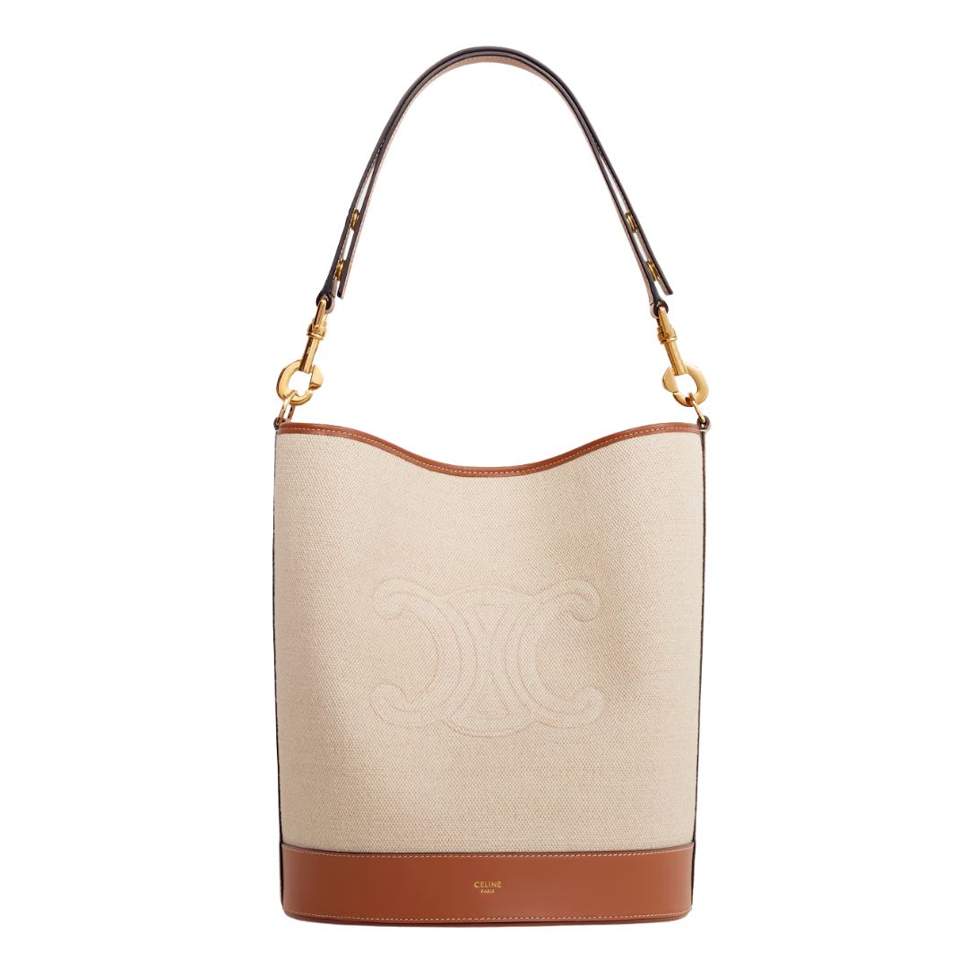 1 CELINE SAILOR BUCKET CUIR TRIOMPHE IN TEXTILE AND CALFSKIN