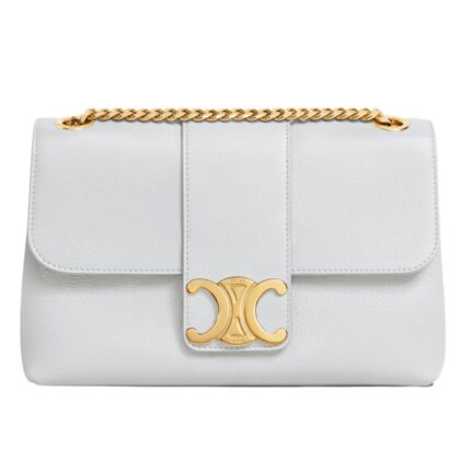 CELINE MEDIUM VICTOIRE BAG IN SUPPLE GRAINED CALFSKIN BLACK
