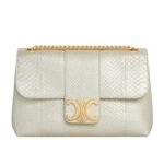 CELINE MEDIUM VICTOIRE BAG IN PEARLY PYTHON