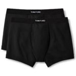 TOM FORD COTTON MODAL BOXER BRIEFS TWO PACK WHITE