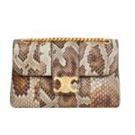 CELINE TEEN VICTOIRE BAG IN PYTHON NATURAL
