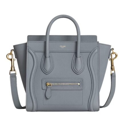 CELINE NANO LUGGAGE BAG IN BABY DRUMMED CALFSKIN