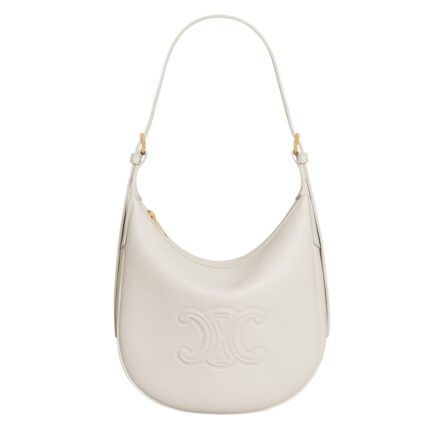 CELINE SMALL HELOÏSE CUIR TRIOMPHE BAG IN SUPPLE GRAINED CALFSKIN BLACK