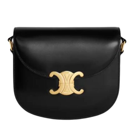 CELINE BESACE CLEA IN SHINY CALFSKIN BLUE GREY