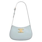 CELINE MEDIUM TILLY BAG IN SHINY CALFSKIN ICE BLUE