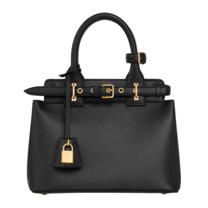 CELINE TEEN CONTI BAG IN SUPPLE GRAINED CALFSKIN BLACK