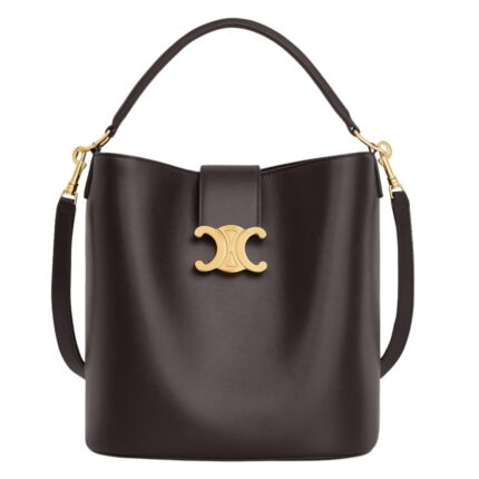 CELINE MEDIUM BUCKET LOUISE IN SMOOTH CALFSKIN BLACK