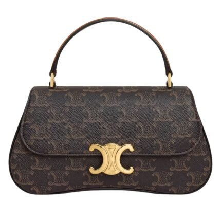 CELINE TEEN LOLA IN TRIOMPHE CANVAS AND CALFSKIN