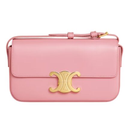 CELINE SHOULDER BAG CLAUDE IN SHINY CALFSKIN BLACK