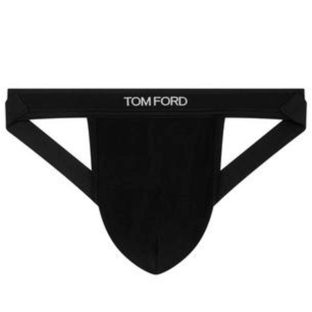 1 TOM FORD COTTON JOCK STRAP BLACK