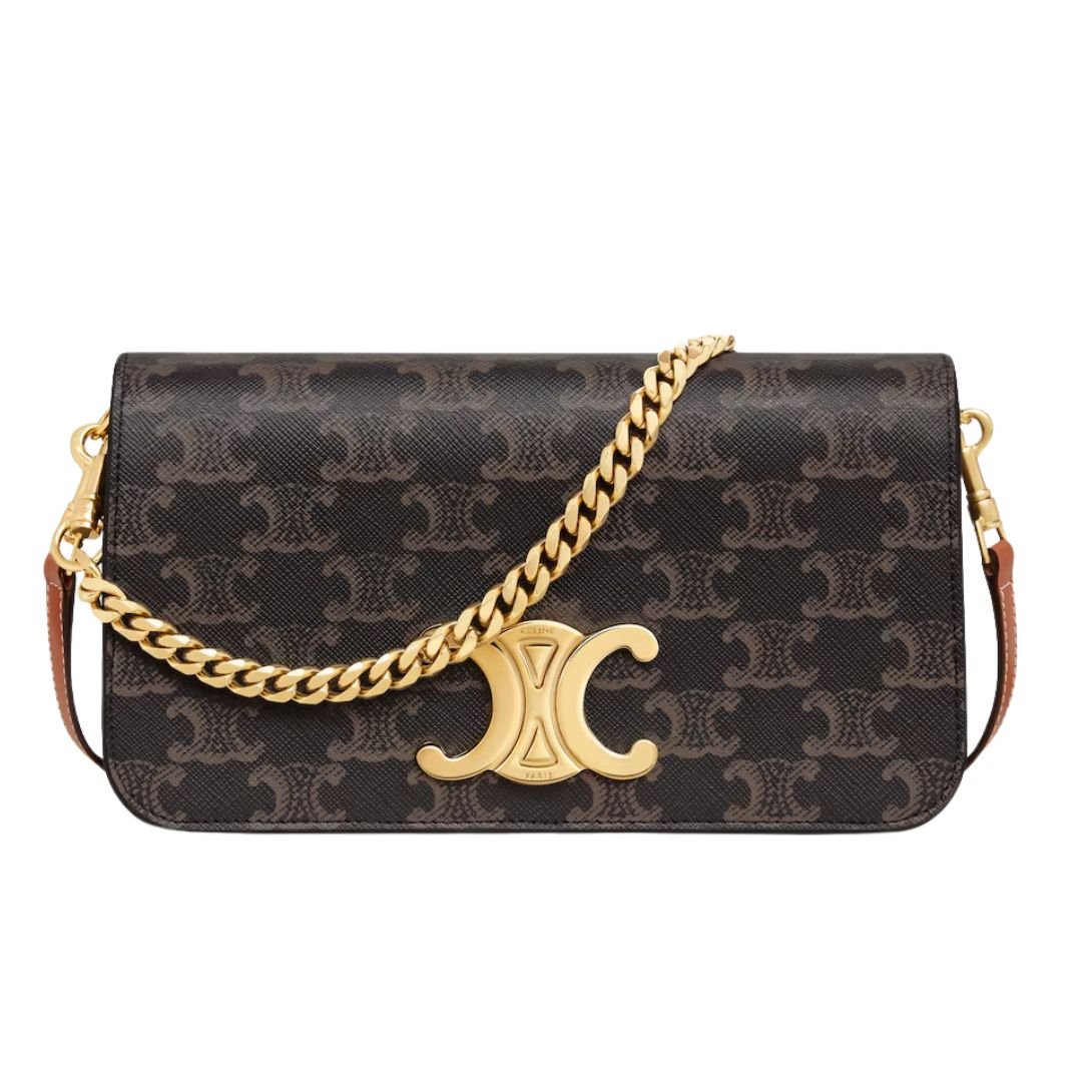 1 CELINE MULTIPOCHETTE IN TRIOMPHE CANVAS AND CALFSKIN