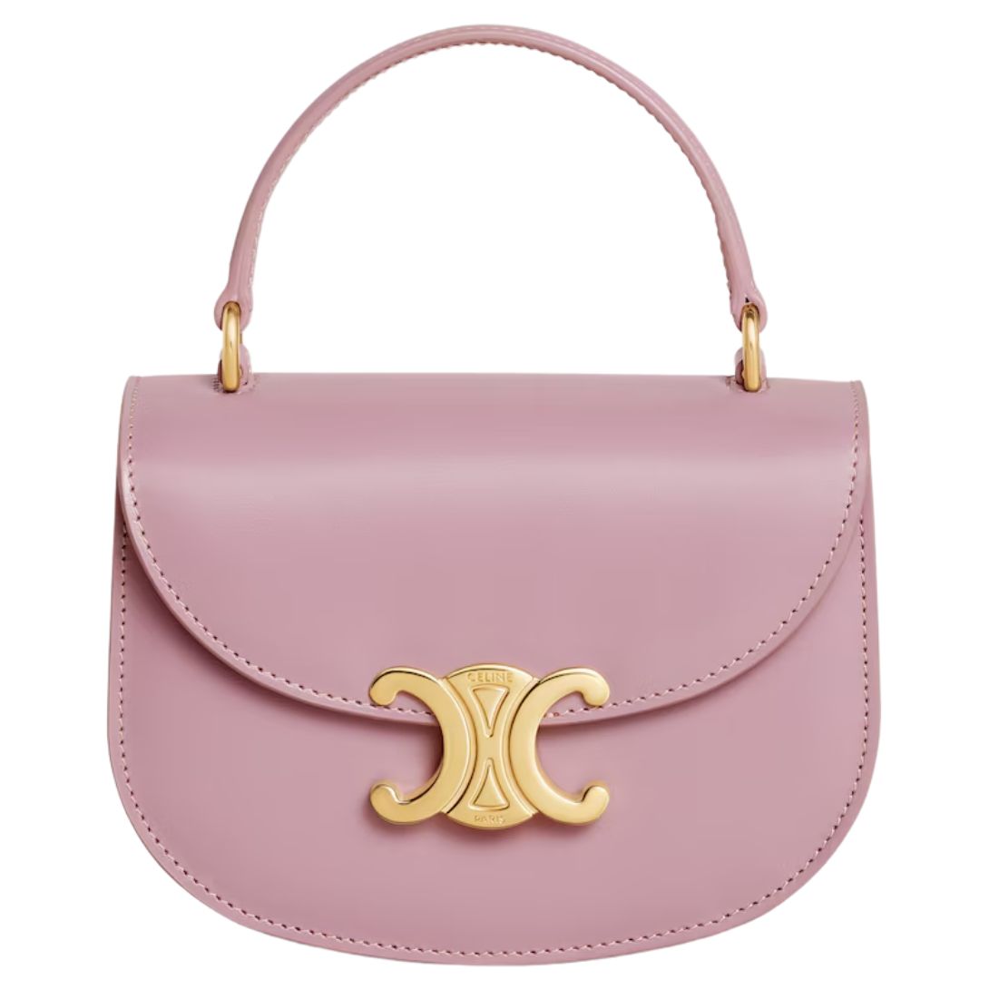 1 CELINE MINI BESACE CLEA IN SHINY CALFSKIN PETAL