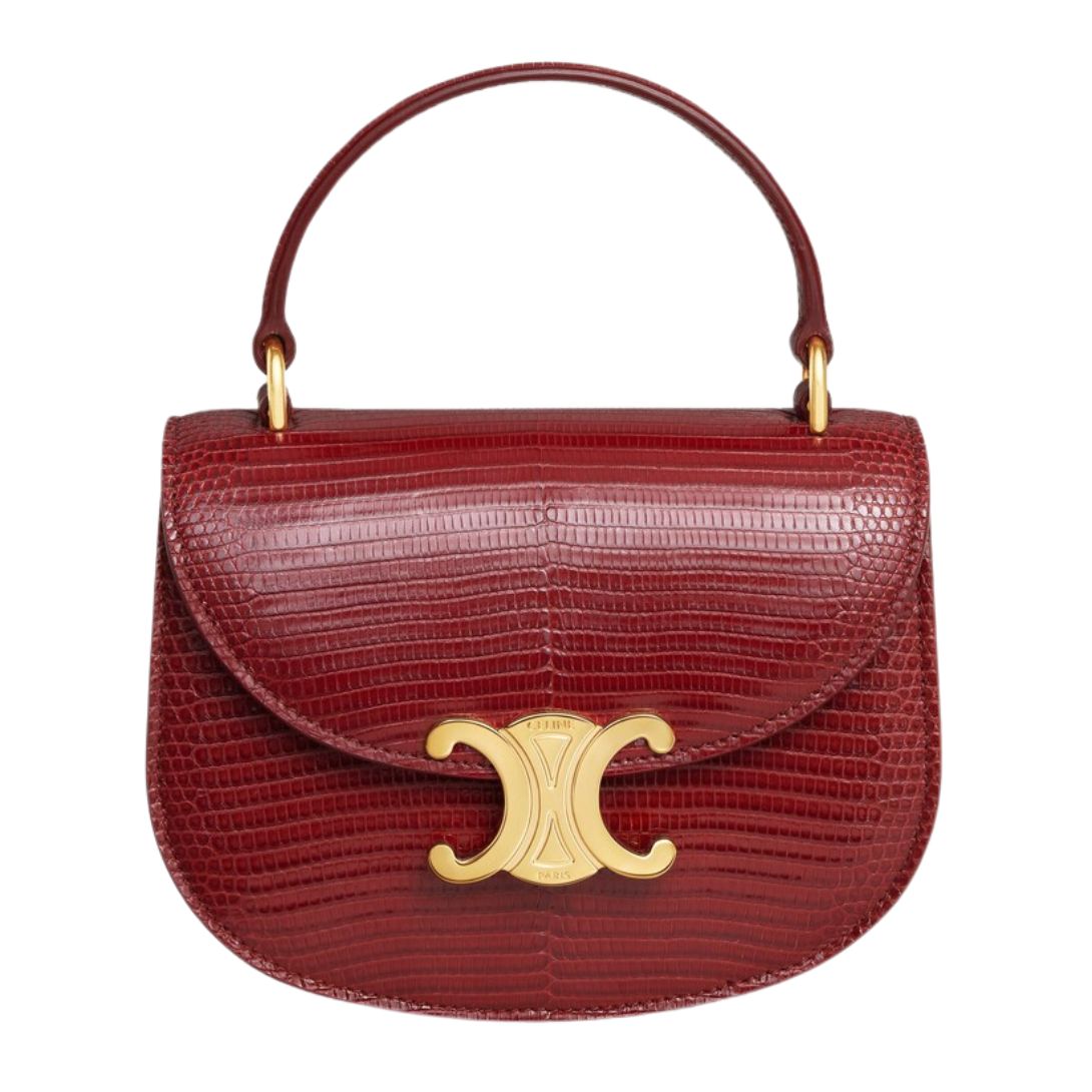1 CELINE MINI CHAIN BESACE CLEA IN LIZARD
