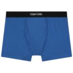 TOM FORD COTTON BOXER BRIEFS COBALT BLUE