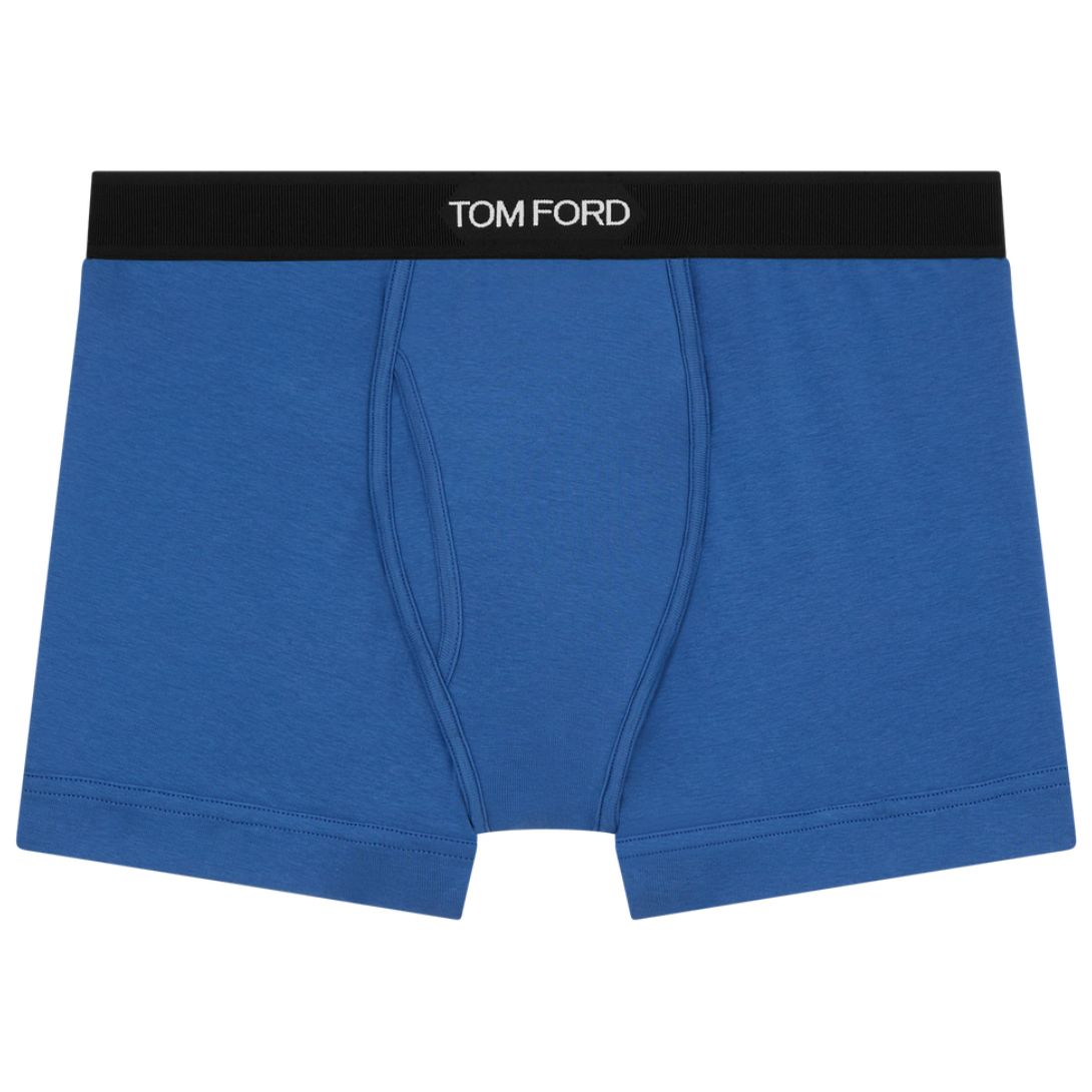 1 TOM FORD COTTON BOXER BRIEFS COBALT BLUE