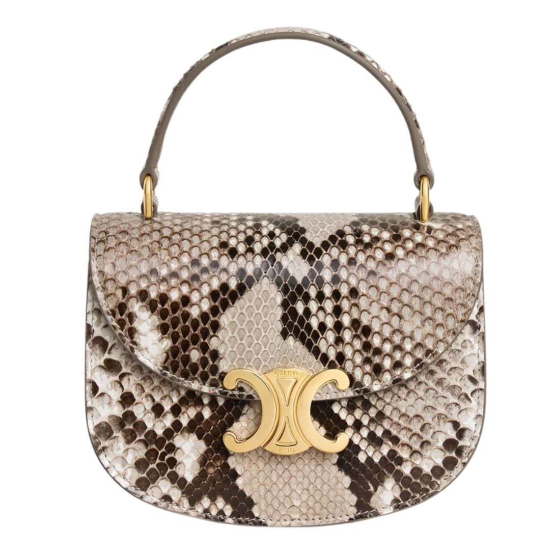 1 CELINE MINI CHAIN BESACE CLEA IN PYTHON