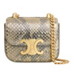 CELINE MINI CHAIN CLAUDE IN PEARLY PYTHON NATURAL