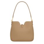 CELINE SMALL CAMILLE 16 SOFT BAG IN SMOOTH CALFSKIN SMOKED BROWN
