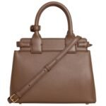 CELINE TEEN CONTI BAG IN SUPPLE GRAINED CALFSKIN GLAZED BROWN