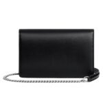 CELINE WALLET ON CHAIN MARGO IN SHINY CALFSKIN BLACK