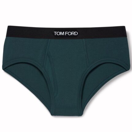 TOM FORD COTTON BRIEFS EVERGLADE