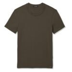 TOM FORD COTTON CREWNECK T SHIRT ARCTIC BLUE