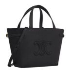 CELINE MINI CABAS ANAIS CUIR TRIOMPHE IN GRAINED CALFSKIN BLACK