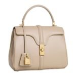 CELINE SMALL 16 BAG IN SATINATED CALFSKIN CAPPUCCINO
