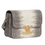 CELINE TEEN TRIOMPHE BAG IN LIZARD NATURAL