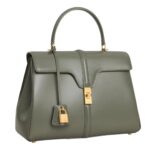 CELINE CLASSIQUE 16 BAG IN SATINATED CALFSKIN FALL GREEN