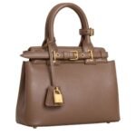 CELINE TEEN CONTI BAG IN SUPPLE GRAINED CALFSKIN GLAZED BROWN