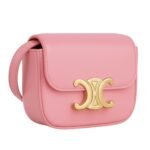 CELINE MINI CLAUDE IN SHINY CALFSKIN ROSE