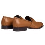 CELINE MALAQUAIS TRIOMPHE LOAFER IN POLISHED BULL LIGHT TAN