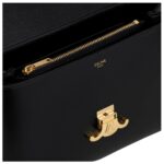 CELINE MEDIUM NINO BAG IN SMOOTH SATINATED CALFSKIN BLACK