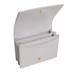 CELINE TRIOMPHE BUSINESS CARD HOLDER IN SHINY CALFSKIN CLOUDY GREY
