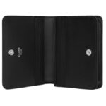 CELINE TRIOMPHE COMPACT WALLET IN SHINY CALFSKIN BLACK